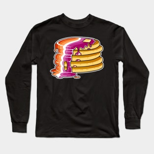 Lesbian Pride Pancakes LGBT Long Sleeve T-Shirt
